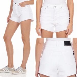 Nwt Modern American East Side Shorts Vintage White Size‎ 26 Nordstrom High Rise